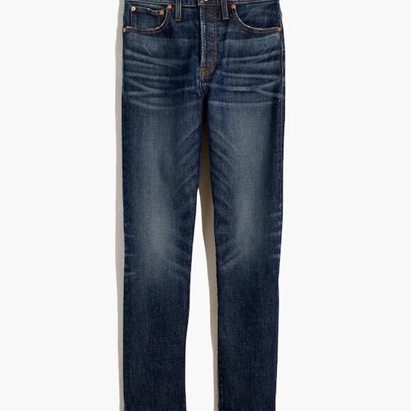 Madewell Denim - Madewell Women’s Tomboy Straight 27 Tall Dark Wash Jeans NWT